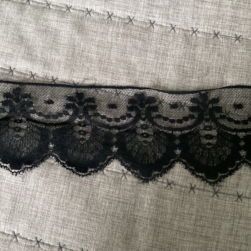 Black Vintage Lace Trim